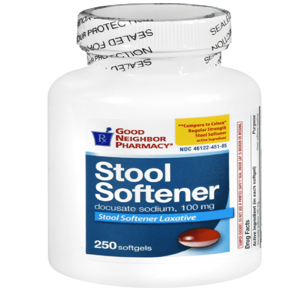 GNP STOOL SOFTENER 100MG SFTGL, 250CT