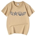 thumbnail image 4 of MEZZALL T-Shirt pour Filles Tout-Petits Imprimé Floral Col Rond Manches Courtes T-Shirt Décontracté Confort, 12-13 Ans, 4 of 5