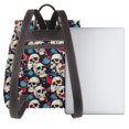 thumbnail image 3 of Balery rock record Skull artist Mochila de Cuero para Mujeres, Gran Capacidad, Bolsa de Viaje Multifuncional, Mochila de Cuero y Bolsa de Hombro para Mujeres, 3 of 4