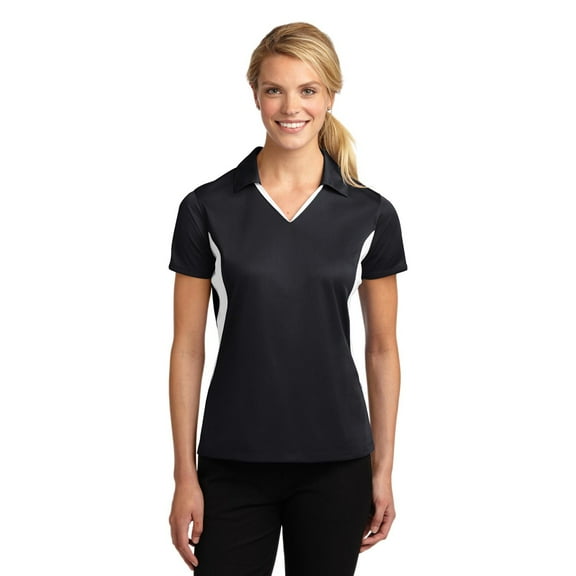 Sport-Tek Ladies Side Blocked Micropique Sport-Wick Polo. LST655