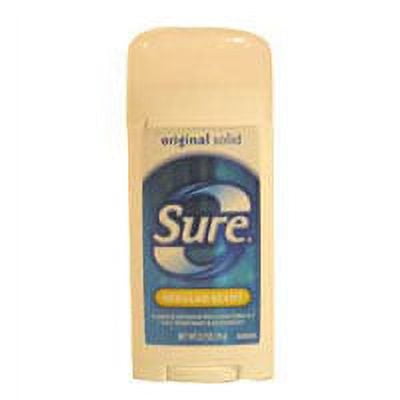 Sure Anti-Perspirant Deodorant Wide Solid  Regular - 2.7 Oz
