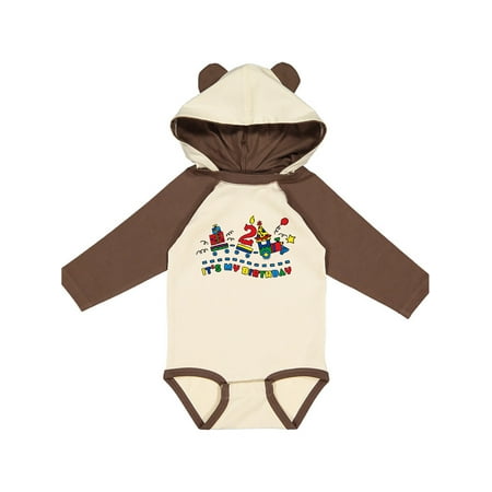 

Inktastic Choo Choo 2nd Birthday Gift Baby Boy Long Sleeve Bodysuit