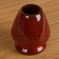 thumbnail image 3 of BambooMN Brand - Matcha Ceramic Set - Matcha Bowl and Whisk Holder - 10 Sets - Deep Red with Black, 3 of 6