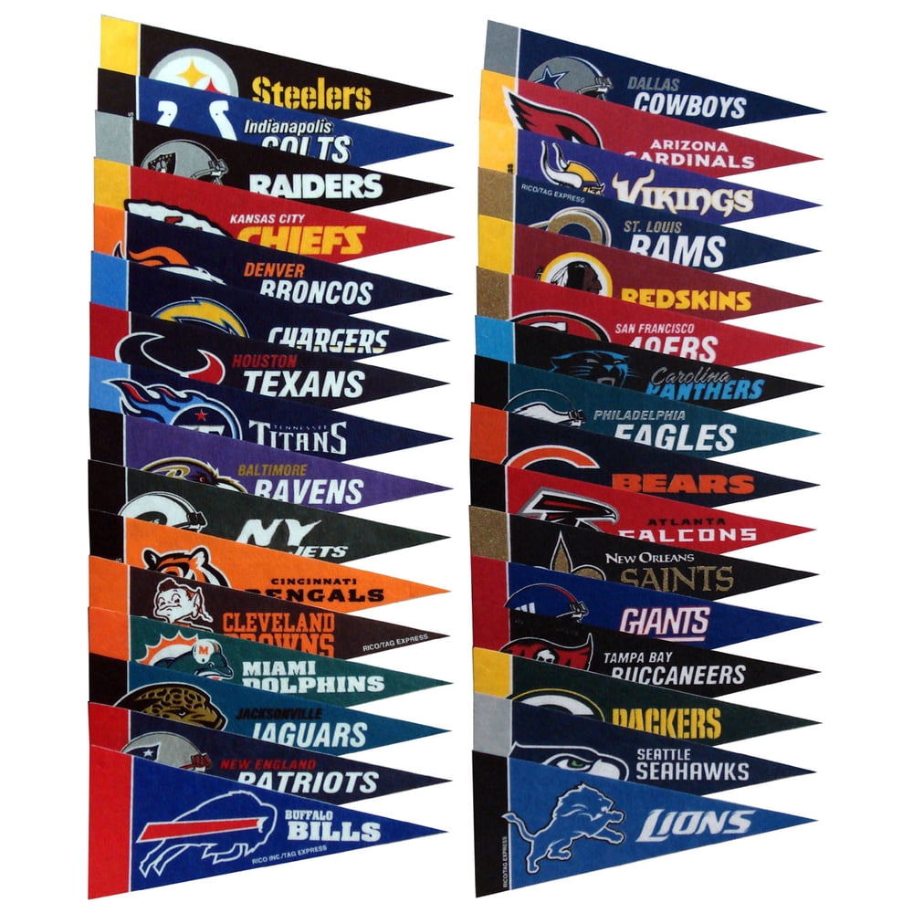 Complete NFL Mini Pennant Pack - Walmart.com - Walmart.com