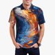 thumbnail image 1 of Fotbe Galactic Dog Swirls Art Camiseta Polo de Golf para Hombre con Estampado – Camisa Deportiva Transpirable con Cuello Abotonado-3X-Large, 1 of 6