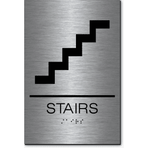 

Stairs Sign-Copper / Black(1 Unit)