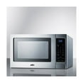 thumbnail image 3 of Summit SCM853 19 inch Compact Microwave With 900 Watts; Digital Touchpad; Brushed Stainless Steel Cabinet; Glass Turntable; End of Cycle Buzzer; Clock; Multiple Power Levels; In Stainless Steel, 3 of 9