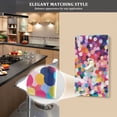 thumbnail image 5 of Yayeee Toggle Light Switch Wall Plate 1-Gang 4.5"x2.7" Home Decorative Outlet Cover, Black Colorful Circles, 5 of 7