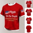 thumbnail image 3 of Men's USA 250 Years of Freedom Patriotic T-Shirt American Flag Casual Tee 250th Anniversary Shirt, 3 of 5