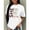 White, variant on Daily Empowerment Affirmation Top for Women - 'Strong Confident Beautiful' Motivational Graphic Tee