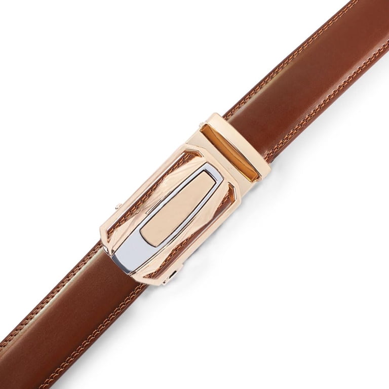 Ashford Ridge Italian Full Grain Leather Belt - 34mm Width, Made In England, Gun Metal Buckle