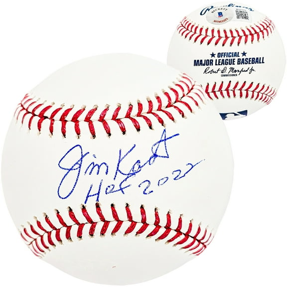 Jim Kaat Autographed Official MLB Baseball New York Yankees "HOF 2022" Beckett BAS Witness 212253