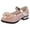 Beige, variant on REDARER Big Girls Shoes with Thick Heels and Cool Single Shoes Bow Dance Shoes Performance Princess Shoes,Size 5-5.5 Years