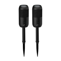 iLive Bluetooth Indoor and Outdoor Waterproof Speakers with Removable Stakes, 2 Count, ISBW240BDLPT