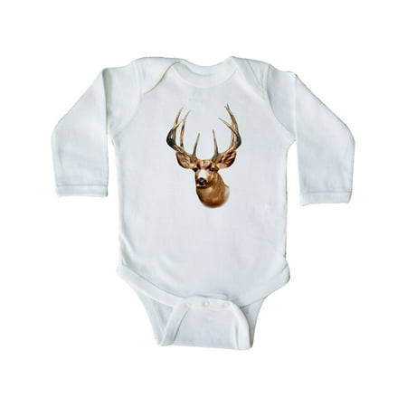 

Inktastic Deer Head Hunter Gift Baby Boy or Baby Girl Long Sleeve Bodysuit