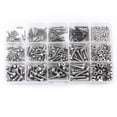 thumbnail image 1 of 480 Pcs M2 M3 M4 Ensemble de Vis Hexagonale en Acier Inoxydable Outil de Réparation de Tête de Hexagone, 1 Ensemble de 480 Pcs Vis Hexagonale et Écrou, Argent, 1 of 8