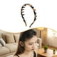 thumbnail image 5 of Diadema de silicona, accesorio para el cabello, sencilla, flexible y , cómoda, antideslizante, con peine, para mujer. Marrón, 5 of 9