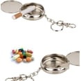 thumbnail image 3 of SHAR 2 Pcs Metal Pocket Ashtray Key Ring for Cigarette Butts - Portable Daily Pill Box, 3 of 3