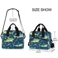 thumbnail image 2 of FORMRS Reusable Lunch Bag for Work School Leakproof Insulated Cooler with Adjustable Shoulder Strap, Sharks Pattern, 2 of 6