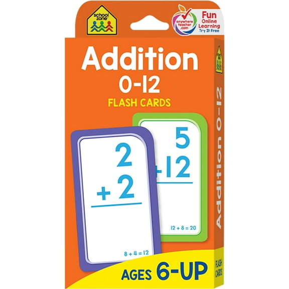 School Zone Addition 0-12 Flash Cards (Revised edition) (Hardcover)