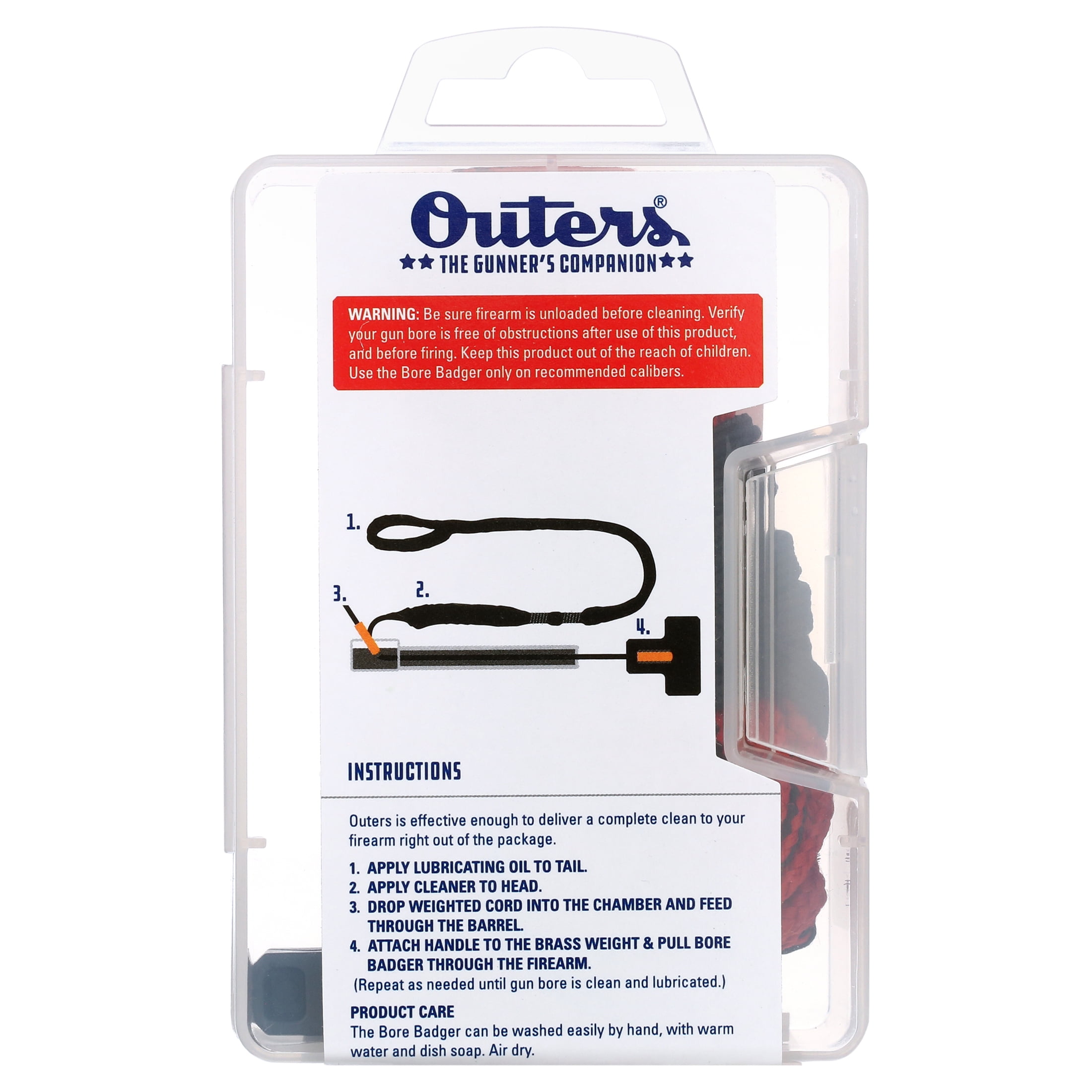 Outers Bore Badger Bore Cleaner for .308 Rifle, 99308