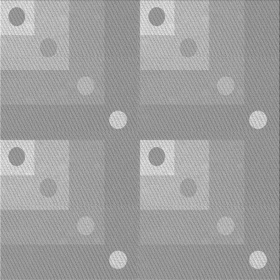 Ahgly Company Machine Washable Indoor Square Transitional Gray Area Rugs, 5' Square