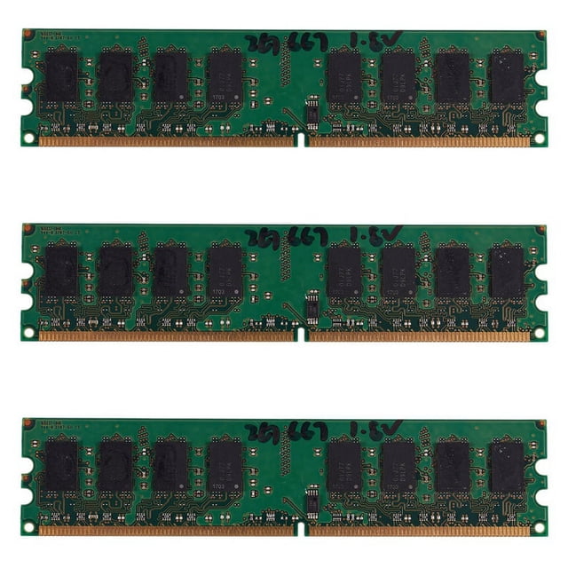3X 2GB DDR2 PC2-5300 667MHz 240Pin 1.8V Desktop RAM de Memoria DIMM para Intel, para AMD (2GB / 667)