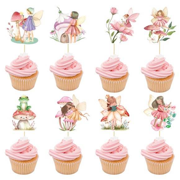 Foowztao 32 toppers de hadas para cupcakes, artículos para fiesta