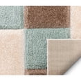 thumbnail image 3 of Well Woven Ella Light Blue Geometric Boxes Thick Soft Plush 3D Textured Shag Area Rug 5x7 (5'3" x 7'3"), 3 of 7