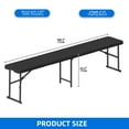 thumbnail image 5 of Uforic 2 Pcs 6FT Folding Bench Lightweight Portable Outdoor Bench with Carrying Handle for Dining Camping Picnic BBQ Sports Garden Indoor Outdoor Patio Activities, Black, 5 of 9