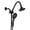 Matte black, variant on The akuaplus® - 5 settings Hand Shower and shower head Kit with 360 degree flexible Arm .