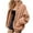 Khaki, variant on Wool Coat women'S Lamb Wool Fall/Winter Long-Sleeved Stand-Up Collar Coat