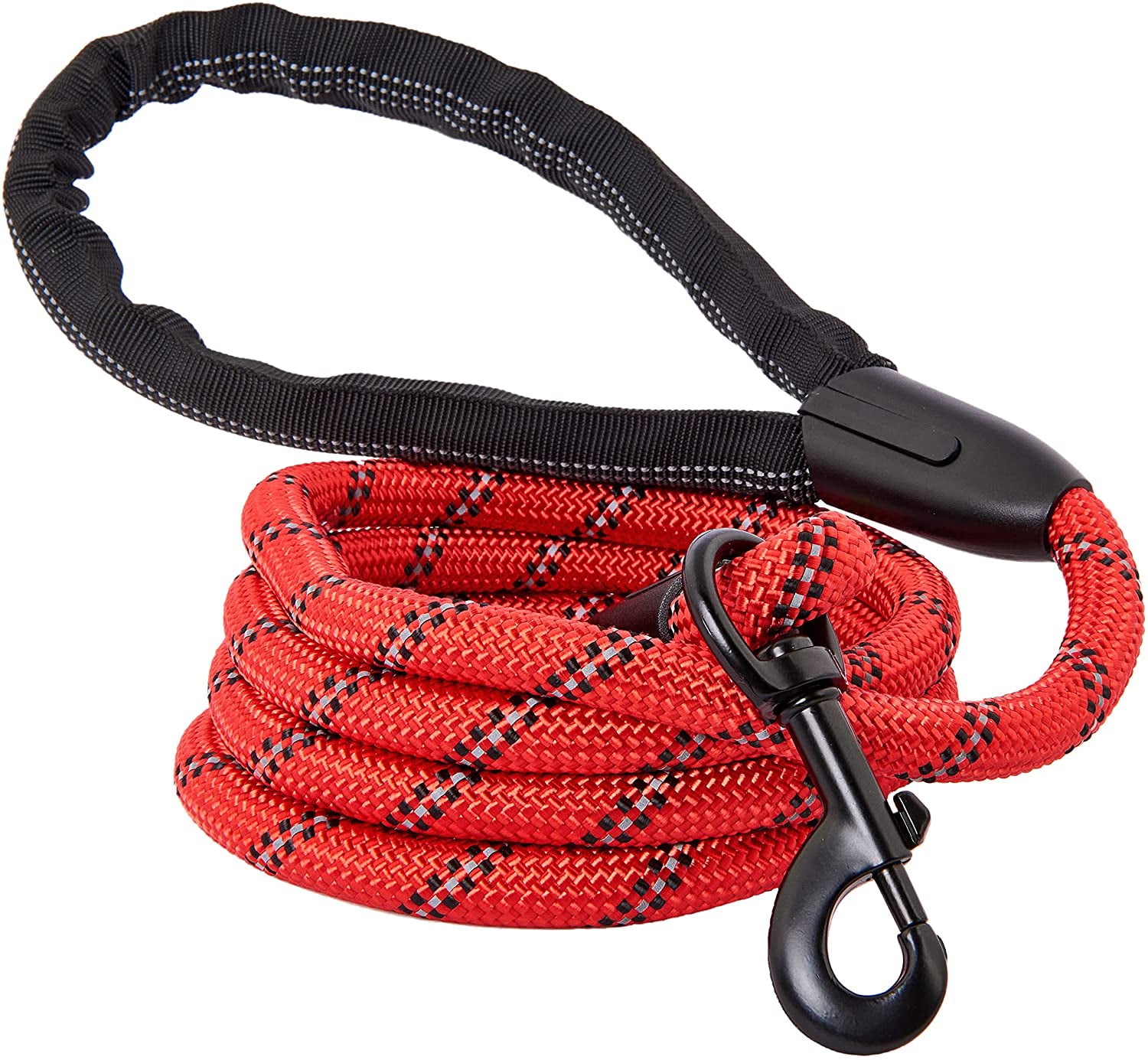 Durable Metal Clasp Attaches to Pet Collar Chew Resistant Paracord for Medium and Large Dogs Reflective Rope Strong Dog Leash 
