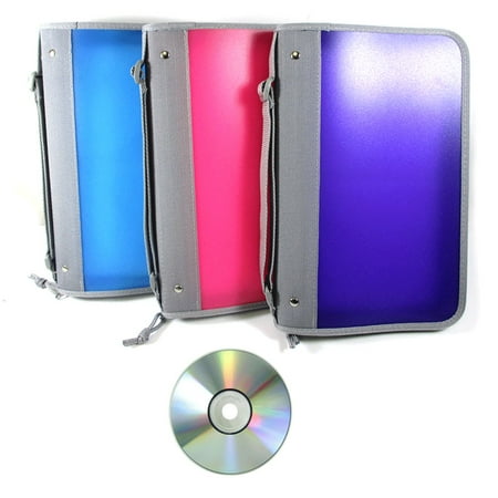 2 pc cd case organizer portable dvd discs wallet holder 2 cd case