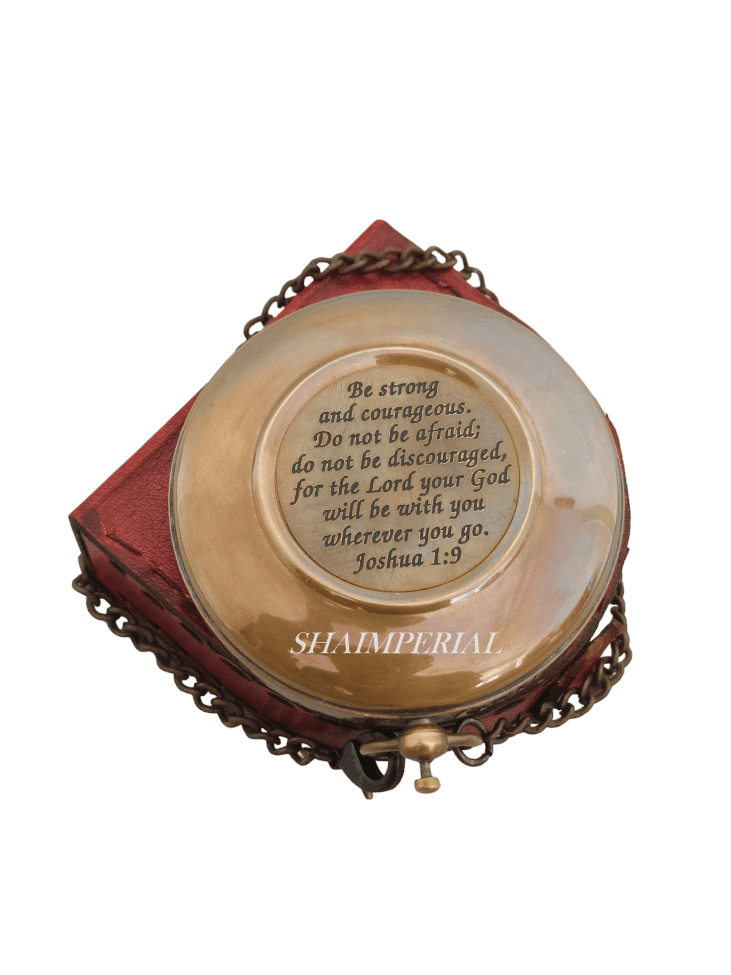 Brass Sundial Compass with Leather Case Personalized First Communion Gifts for Boys Compass, Baptism Gifts for House Decor, Confirmation Gifts for Teenage Directional Magnetic Sundial Compass