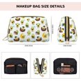thumbnail image 5 of Naloa Funny Avocado In Mexican Clothes Leather Makeup Bag for Purse Travel, Portable Small Cosmetic Organizer for Women and Girls, Make up Bag with Zipper, 5 of 8
