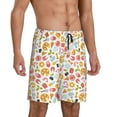 thumbnail image 2 of Kdxio Afternoon Tea Print Mens Sleep Shorts Bottoms Soft Comfy Pajama Wear Pants with Drawstring Pockets, 2 of 7
