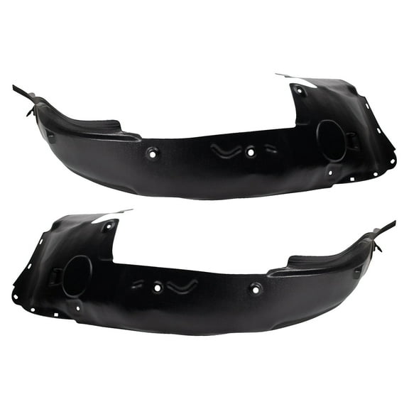 TRQ Front Inner Fender Liner Set Fits Select 2006-2011 Cadillac DTS GM1250116 GM1251116