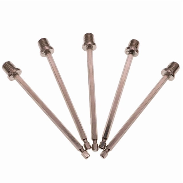 Adaptador de Punta Hexagonal de Mecanismo de Liberación Rápida M14 de Acero Carbono Extendida de 140mm para Herramientas Eléctricas Extensor de Llave de Poder