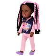 thumbnail image 2 of Bebé recién nacido de 14 pulgadas, ropa hermosa de Vinilo Suave, zapatos de colores aleatorios, adorable muñeca africana de juguete con peinado, 2 of 5