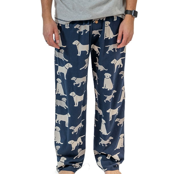 LazyOne Animal Pajama Pants for Men, Male Pajamas, Labs 