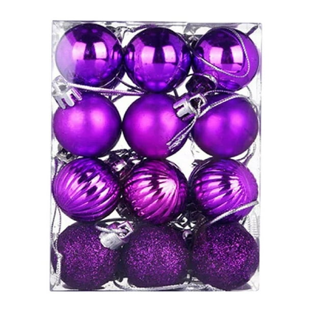 Gibobby Adorno de de Navidad, adorno de colgante inastillable de plástico de 3cm, adecuado para guirnalda de árbol de Navidad, de mesa(F)