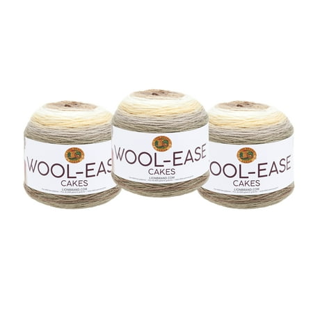 New Wool Sock Yarn - Lion Brand Mandala Wool Ease Cakes Athena 3 Pack Wool Cake Yarn