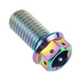 thumbnail image 4 of Wanyifa Titanium Flange Hex Head Bolt M10 20 25 30 35 40 45 50 55 60 65 70 75 80 85 90mm Screws,M10x20mm Pitch 1.25mm,Rainbow,4 Pcs, 4 of 6