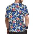thumbnail image 2 of Wukai Cute Popcorn Print Men's Short-Sleeved Mesh T-Shirt,Quick-Dry Short Sleeve Workout T-Shirt-Medium, 2 of 8