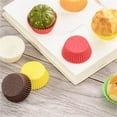 thumbnail image 5 of THLKIF 300 Pcs Square Cupcake Liners Paper Baking Cups Greaseproof Cupcake Wrappers Muffin Liners for Weddings Birthdays Graduation Baby Showers Party Supply, 5 of 6