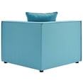 thumbnail image 5 of Sofa Corner Chair, Fabric, Blue, Modern Contemporary Urban Design, Outdoor Patio Balcony Cafe Bistro Garden Furniture Hotel Hospitality, 5 of 7