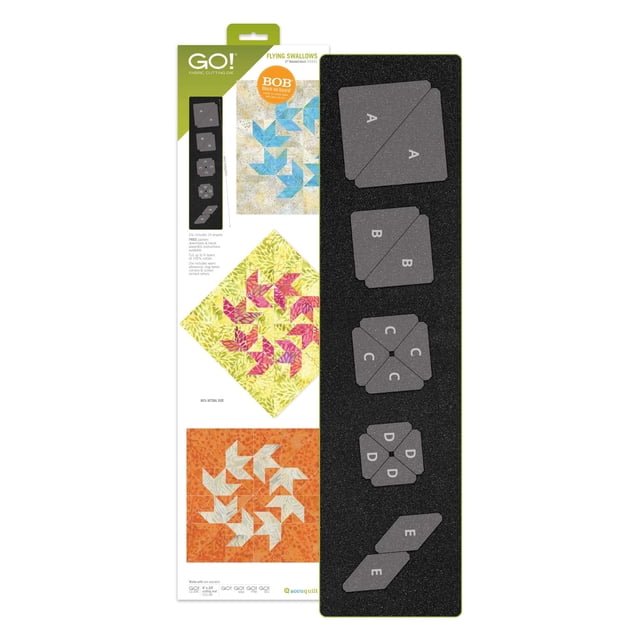 Troquel de corte de tela AccuQuilt GO! Flying Swallows 12"