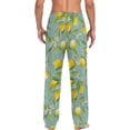 thumbnail image 6 of Men's Pajama Pants with Pockets Sleepwear Lounge Pants Stretch Casual Lemon Tree, 6 of 6