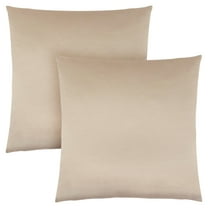 Pillows Set Of 2 18 X 18 Square Accent Sofa Couch Bedroom Polyester Gold